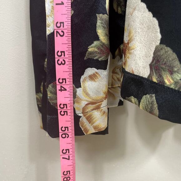 VTG Valentino Intimo Neiman Marcus Floral Lace Long Robe Women's XLP NO BELT - Picture 14 of 16